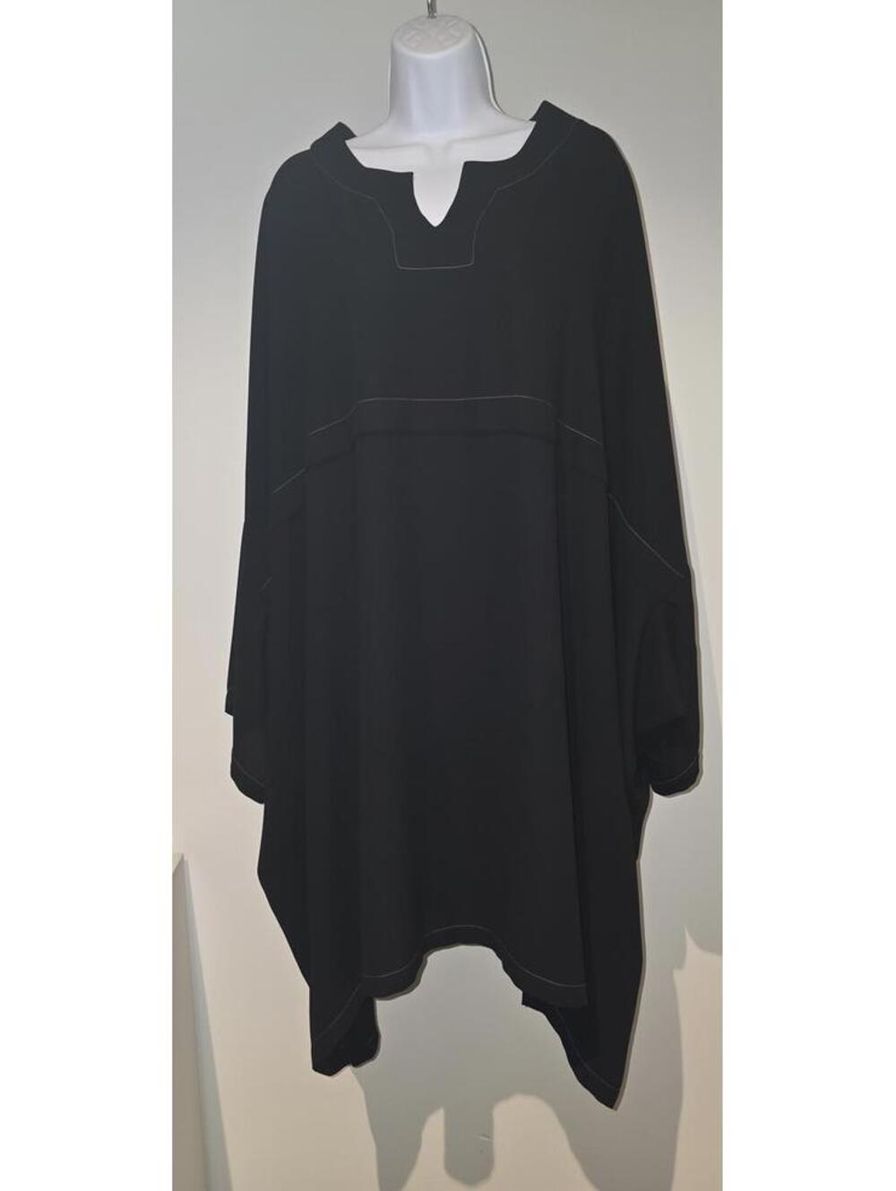 Ivan Grundahl Batwing Blouse Top Oversized Black Minimalist Modern